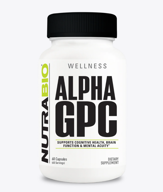 NutraBio Alpha GPC 60 Capsules-The Supplement Stop
