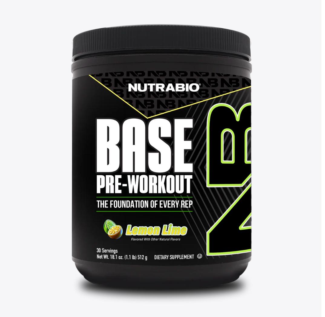 NutraBio Base Preworkout-Lemon Lime-The Supplement Stop