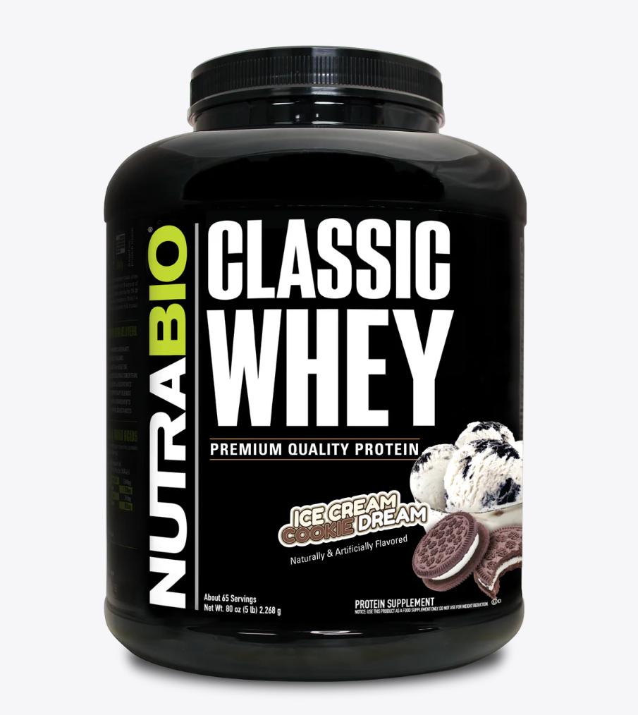 NutraBio Classic Whey Protein Powder 5LB-Ice Cream Cookie Dream-The Supplement Stop