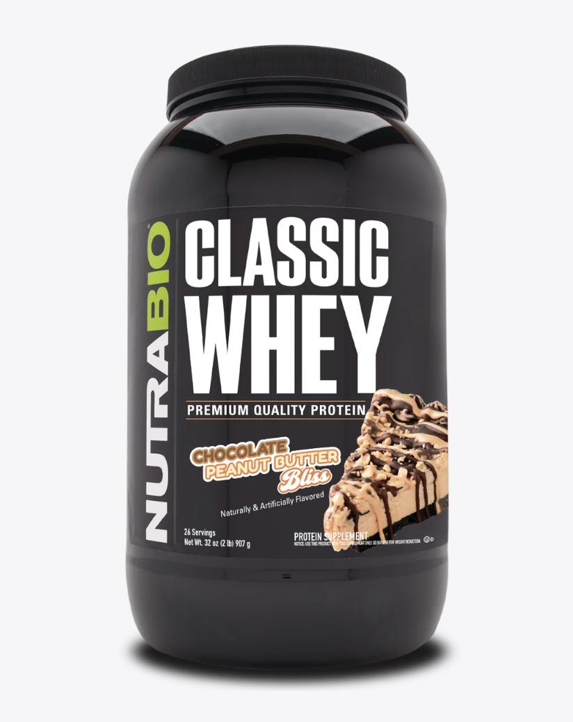 NutraBio Classic Whey Protein Powder 2LB-Chocolate Peanut Butter Pie-The Supplement Stop