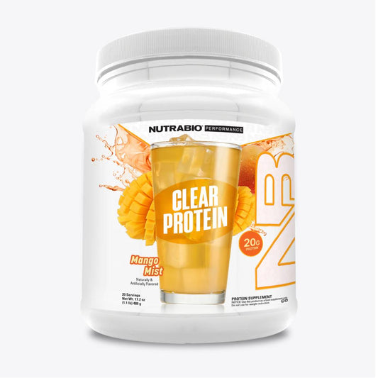 NutraBio Clear Whey Isolate Protein Powder-Mango Mist-The Supplement Stop