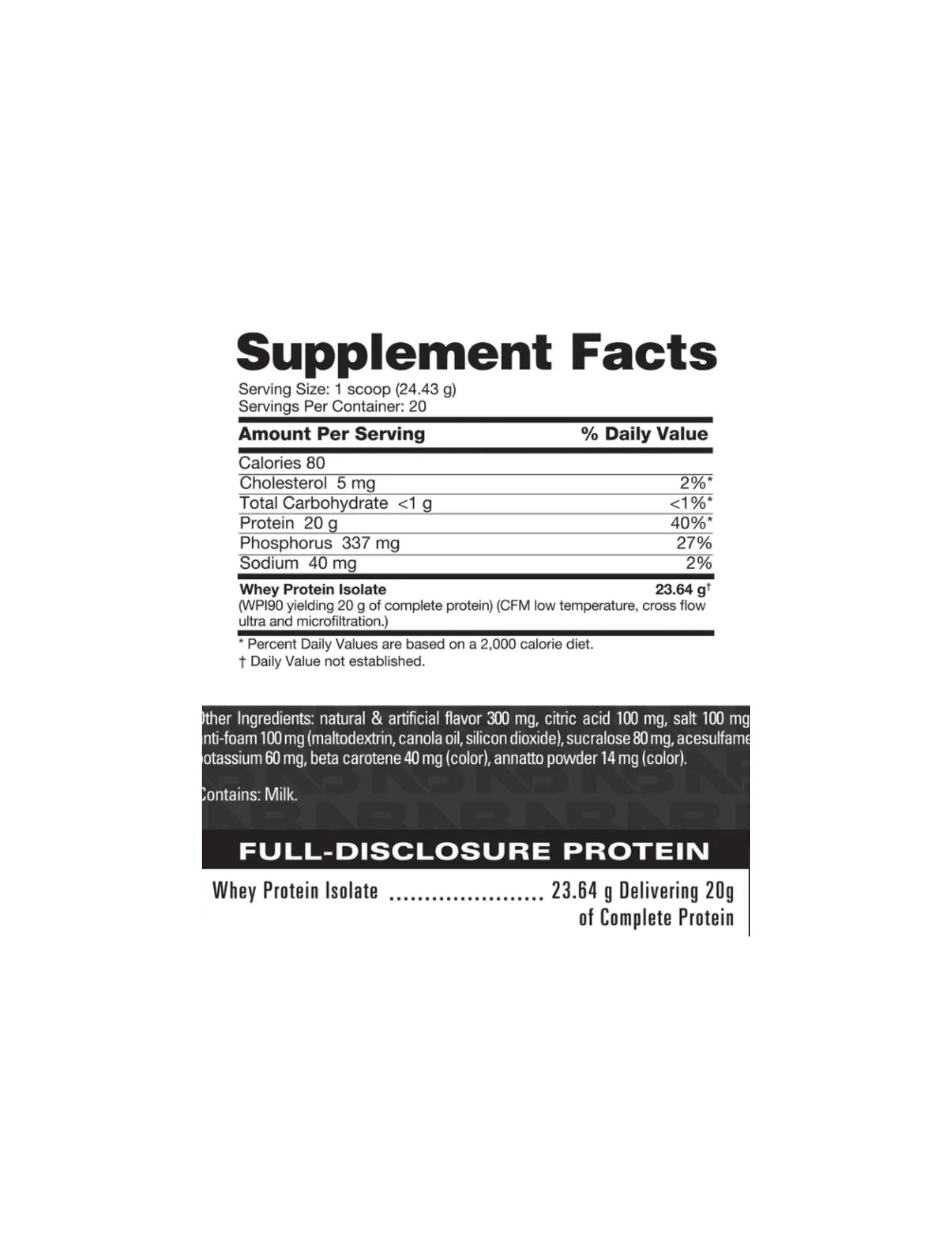 NutraBio Clear Whey Isolate Protein Powder-The Supplement Stop