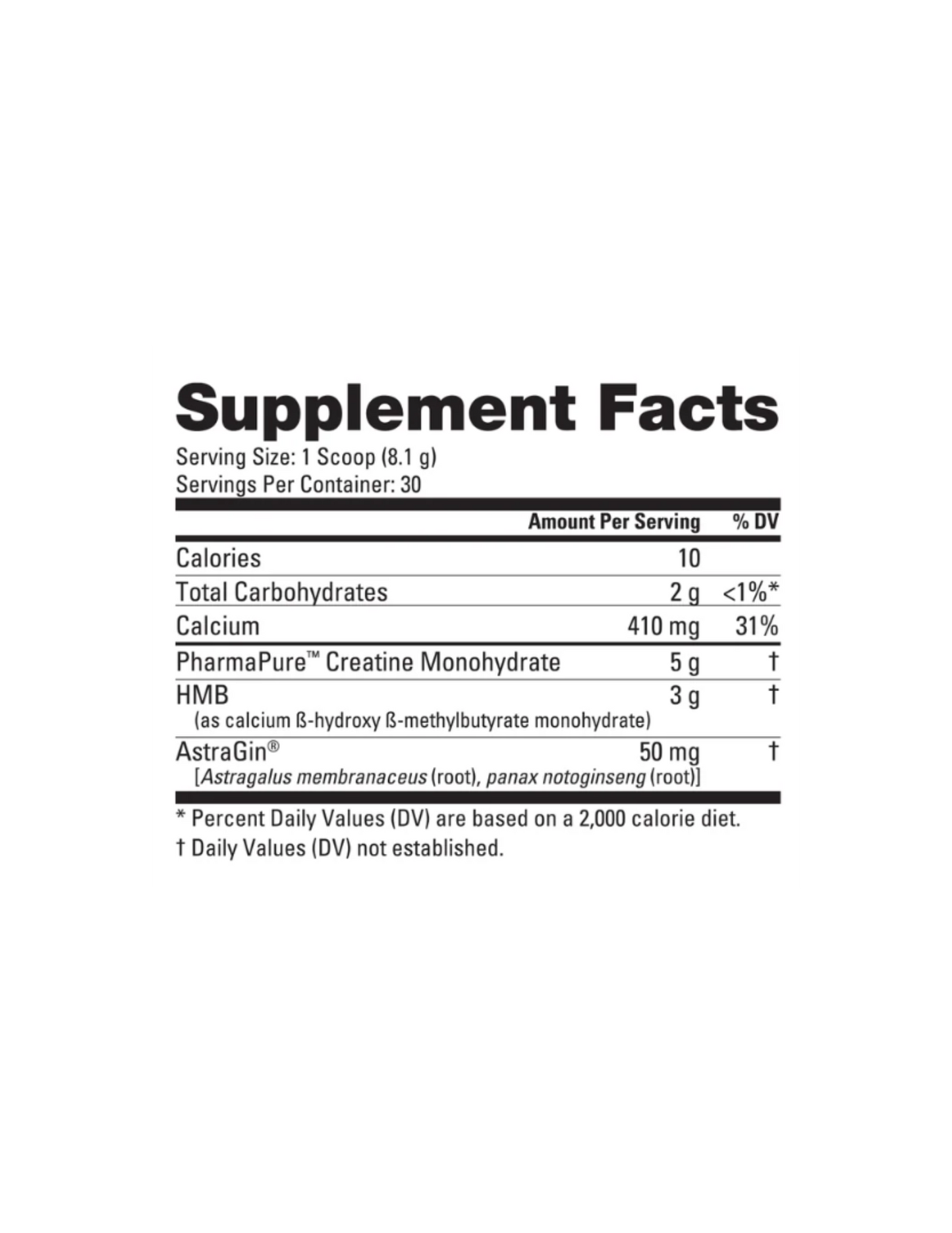 NutraBio Creatine + HMB-The Supplement Stop