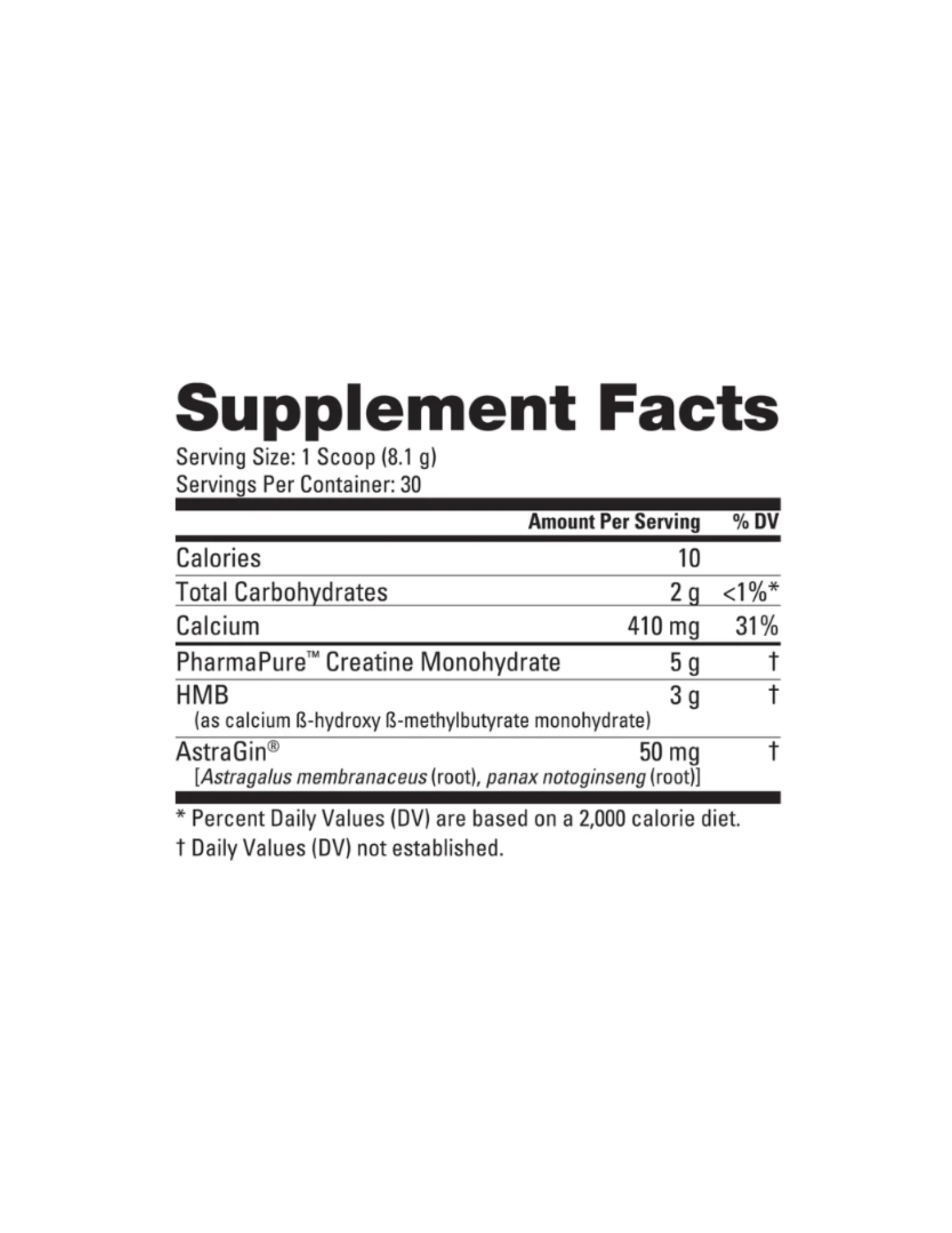 NutraBio Creatine + HMB-The Supplement Stop