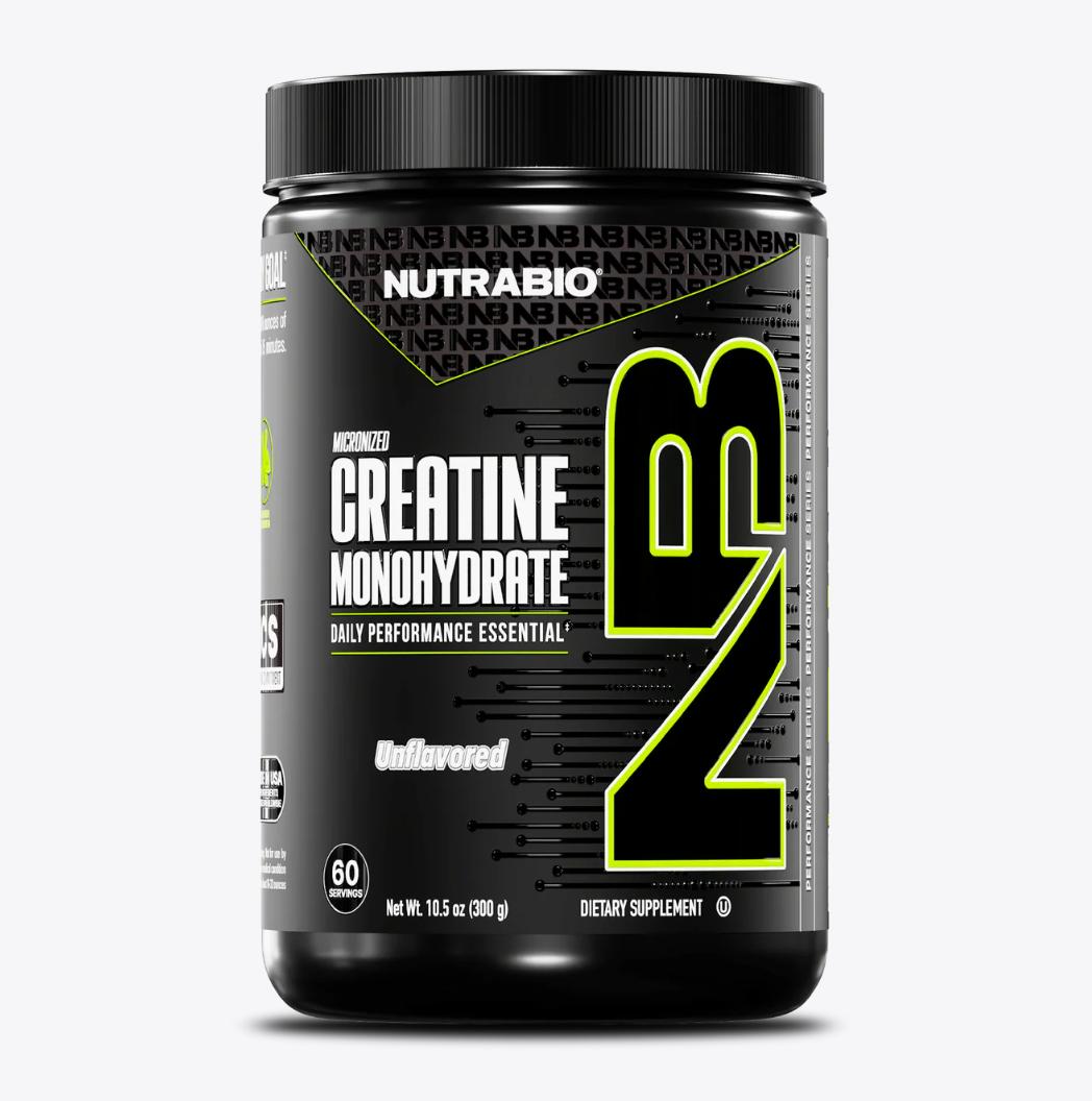 NutraBio Creatine Monohydrate Powder-60 Servings-The Supplement Stop