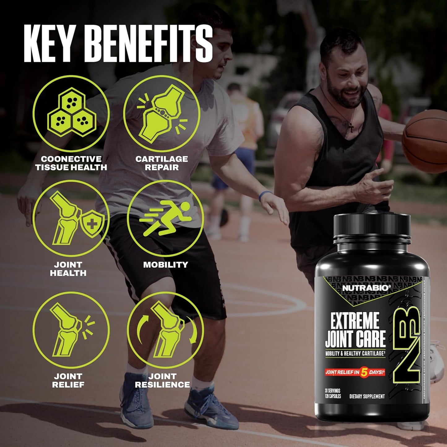 Nutrabio Extreme Joint Care Key Benefits-The Supplement Stop
