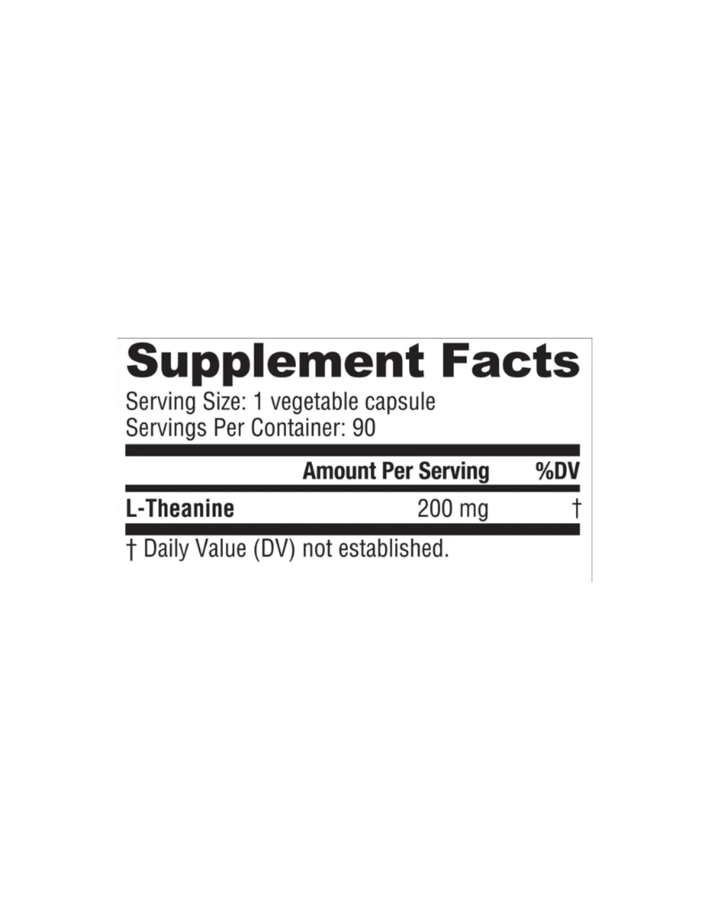 NutraBio L-Theanine 200 mg 90 Capsules-The Supplement Stop