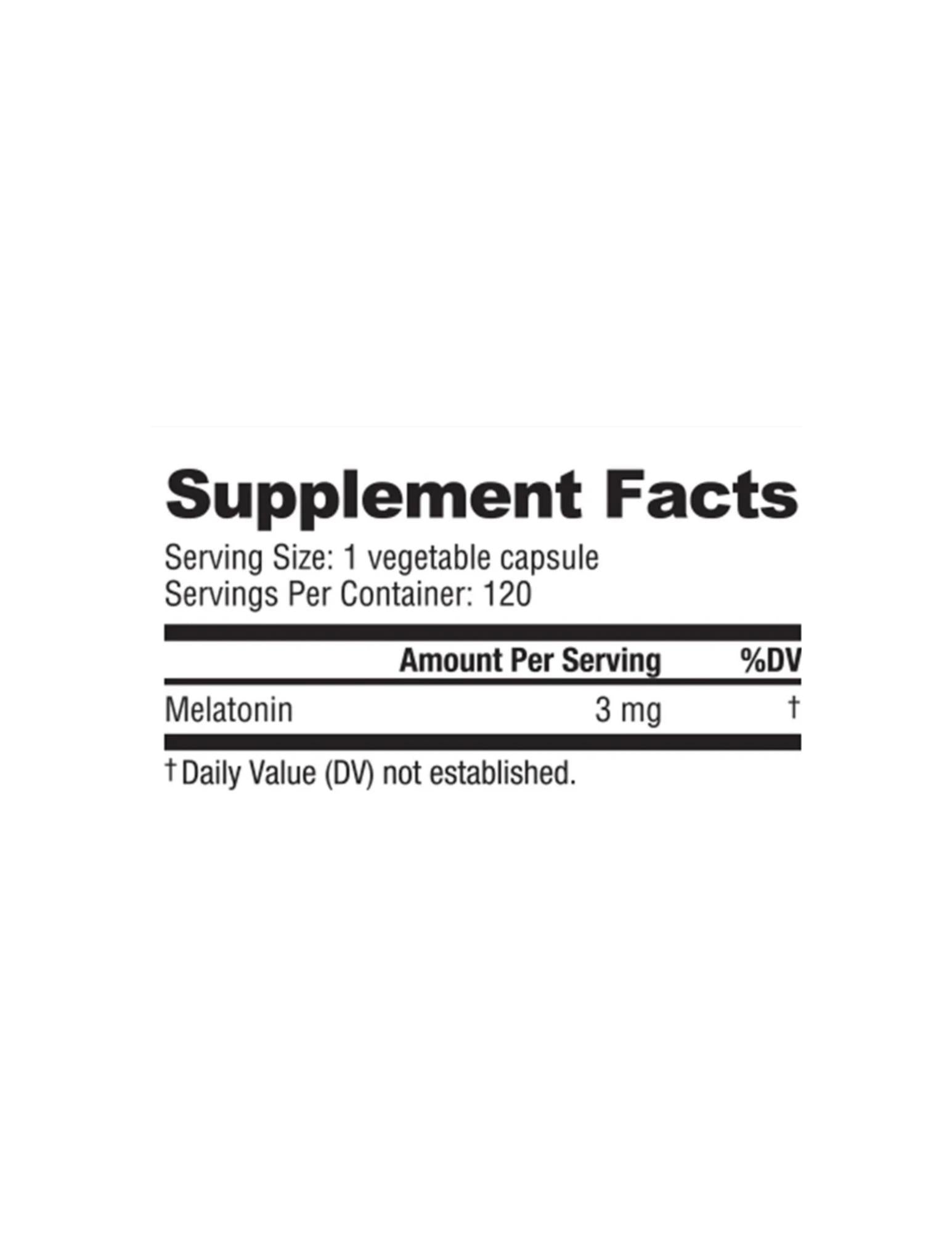 NutraBio Melatonin 3 mg-The Supplement Stop