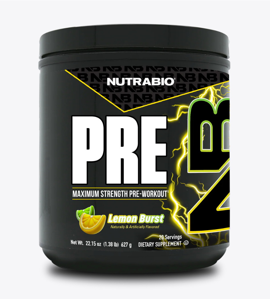 NutraBio PRE-Lemon Burst-The Supplement Stop