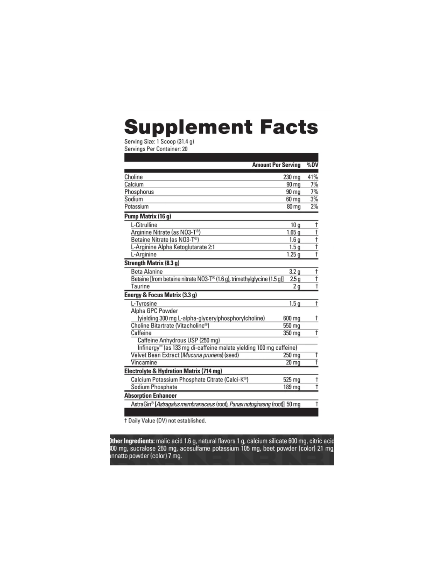 NutraBio PRE-The Supplement Stop