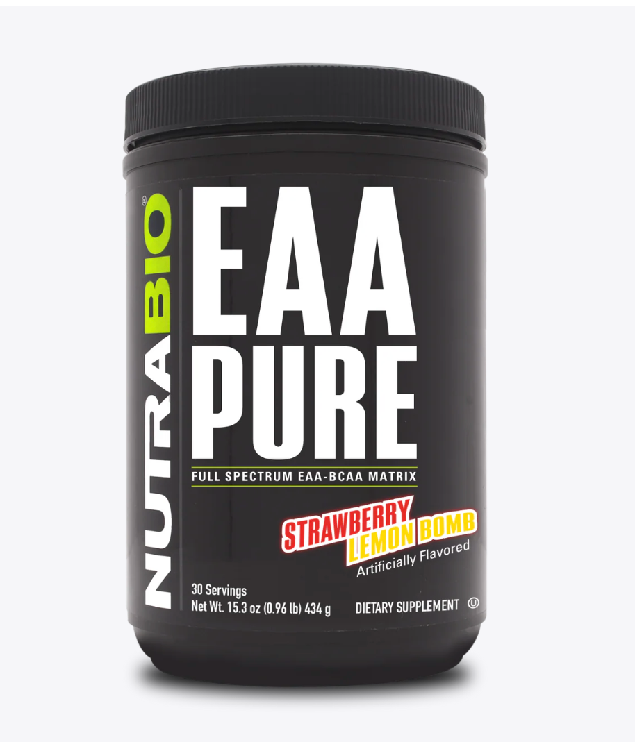 NutraBio Pure EAA-Strawberry Lemonade-The Supplement Stop