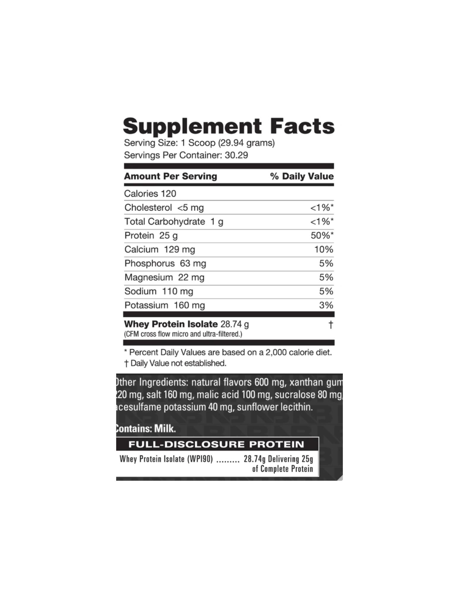 NutraBio Whey Protein Isolate 5 LB-The Supplement Stop