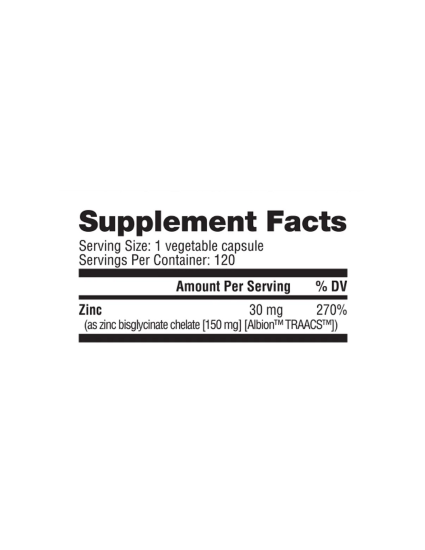 NutraBio Zinc 30 mg-The Supplement Stop