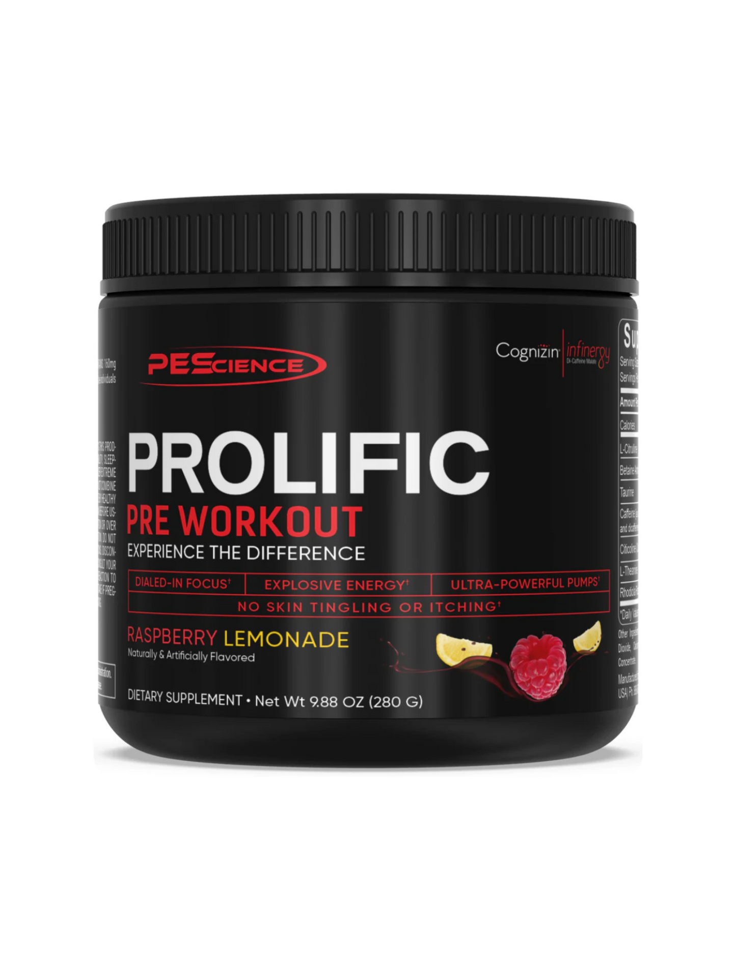 PE Science Prolific Preworkout-Raspberry Lemonade-The Supplement Stop