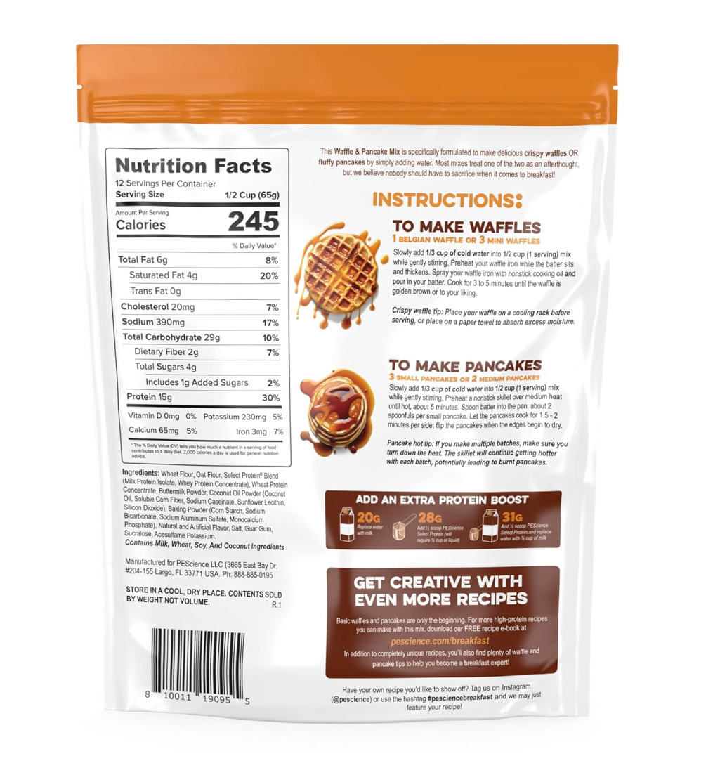 PEScience Protein Pancake & Waffle Mix-The Supplement Stop
