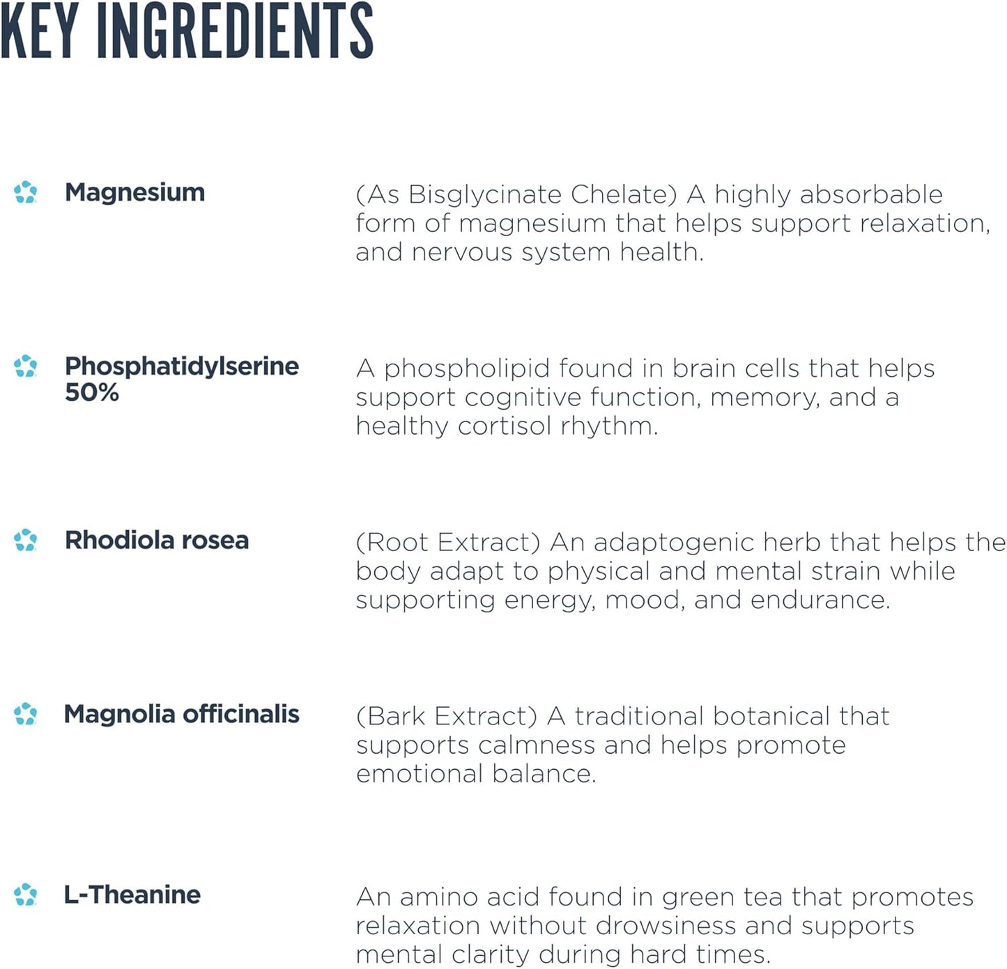 Revive Cortisol Support Key Ingredients-The Supplement Stop