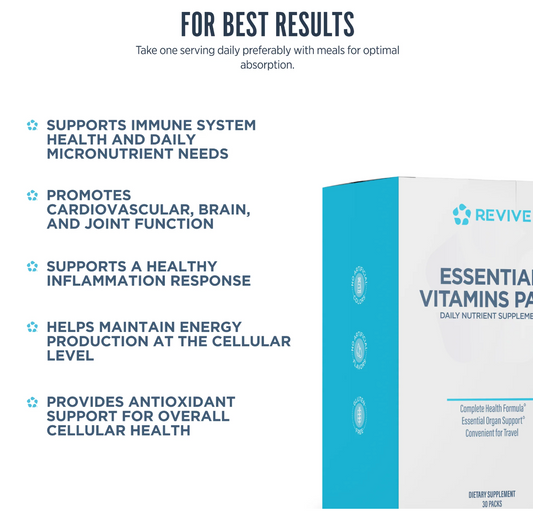 Revive Essential Vitamins Pack-The Supplement Stop