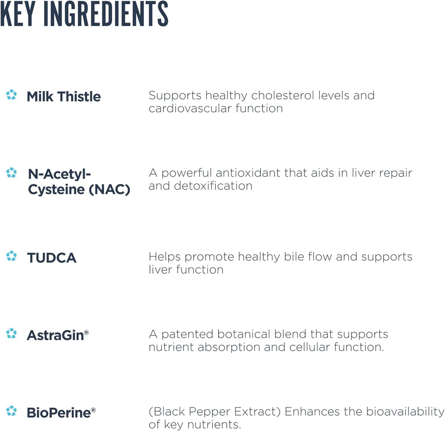 Revive Advanced Liver Support Key Ingredients-The Supplement Stop
