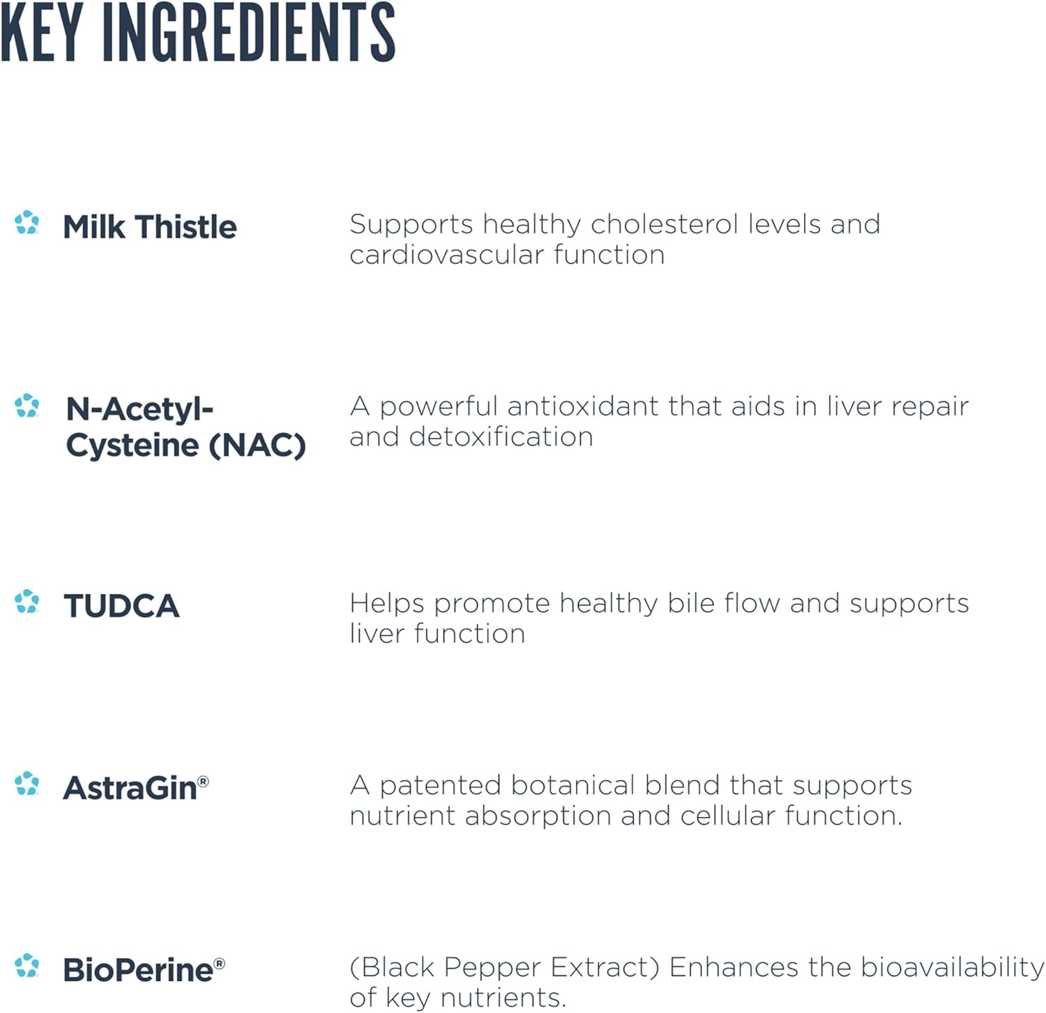 Revive Advanced Liver Support Key Ingredients-The Supplement Stop