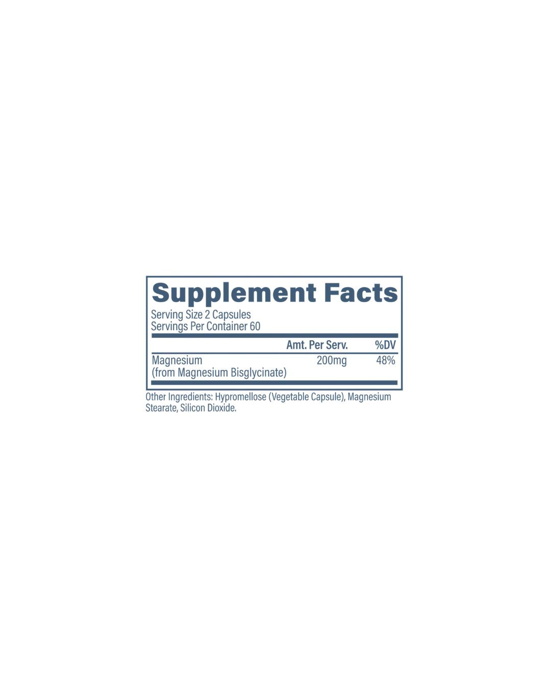Revive Magnesium Glycinate Supplement Facts-The Supplement Stop