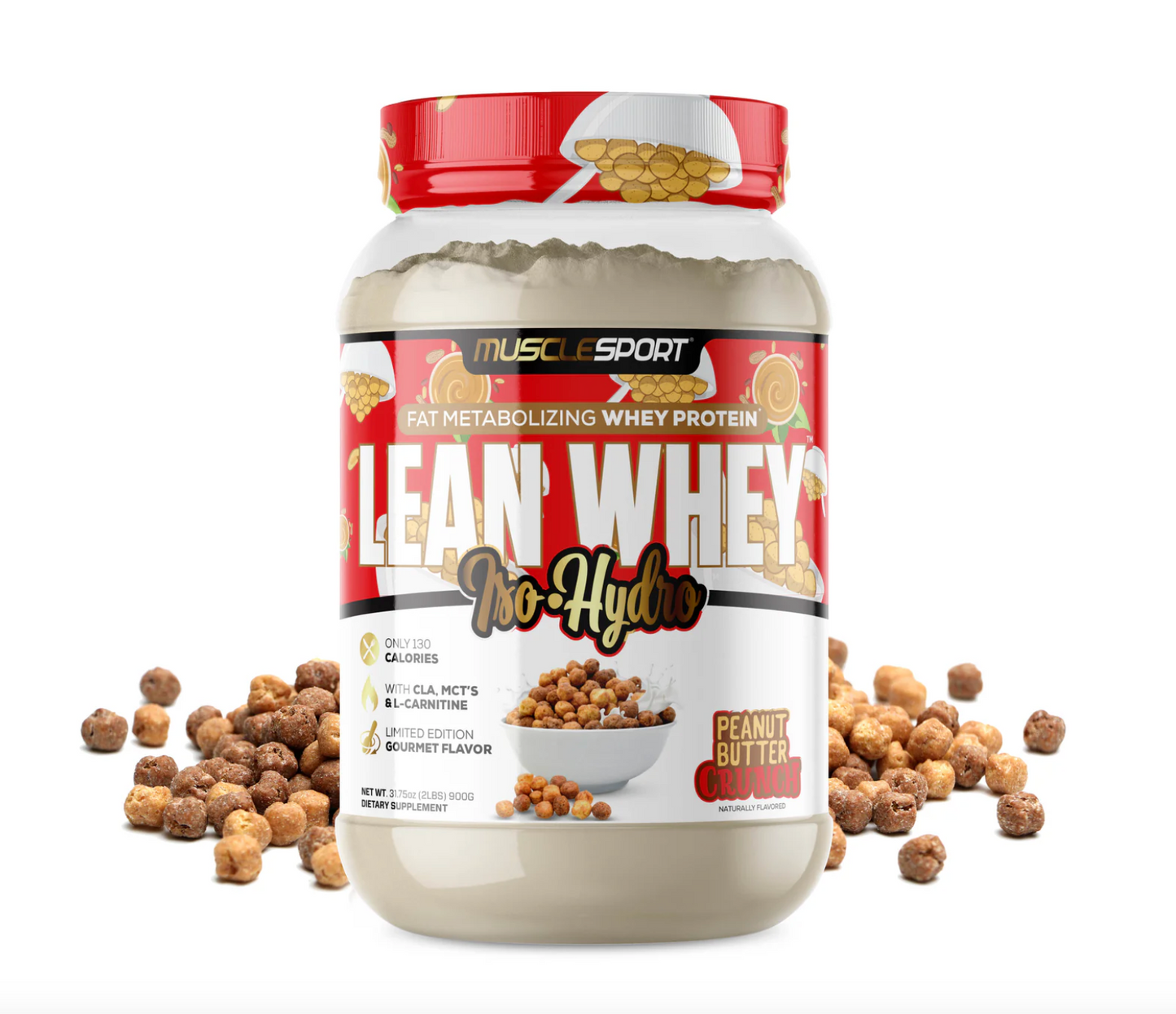 Musclesport Lean Whey® Iso Hydro Gourmet Protein 2LB
