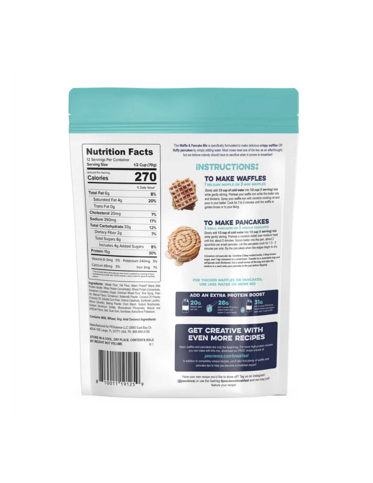 PEScience Protein Pancake & Waffle Mix