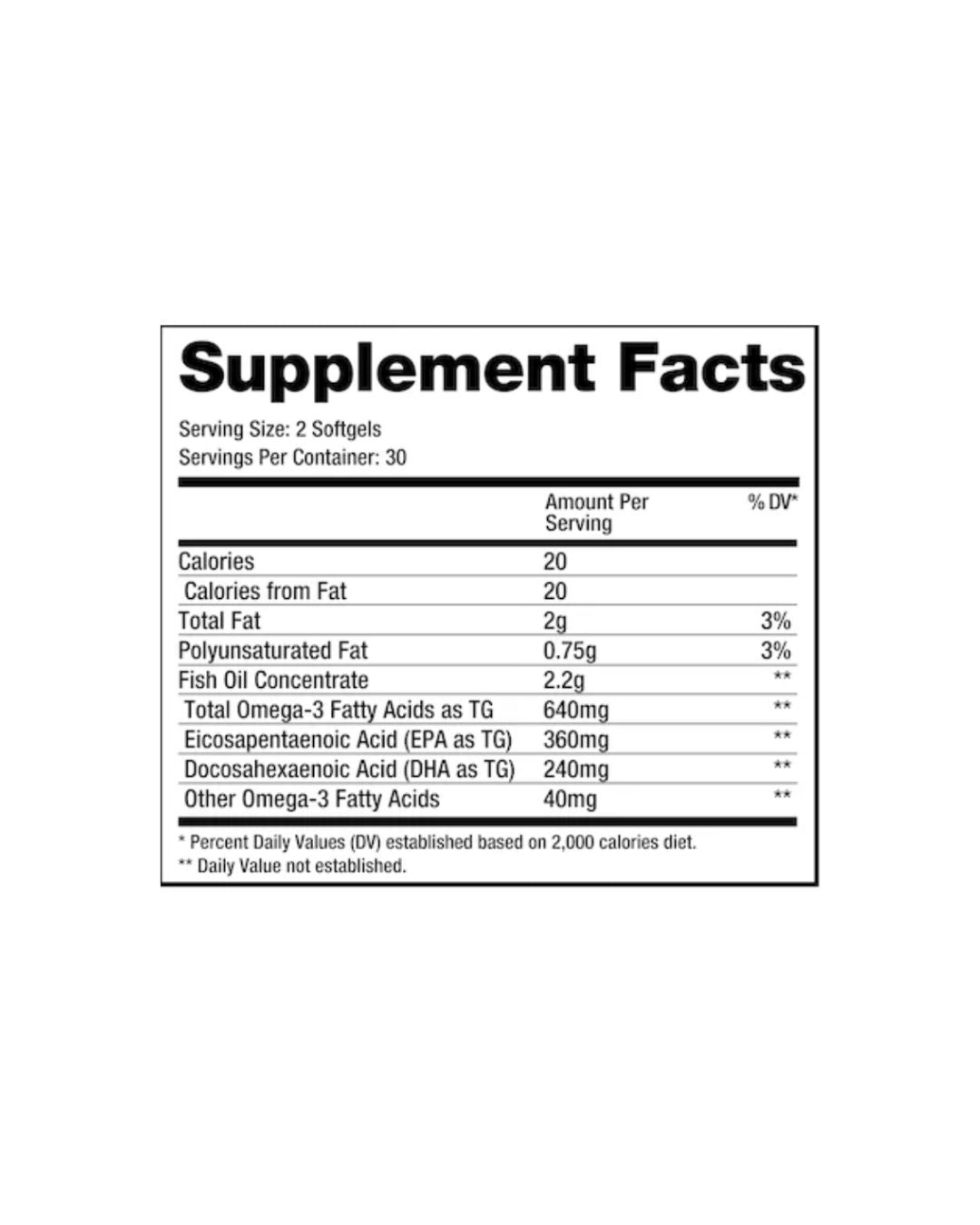 Dragon Pharma Omega 3 - 60 Servings